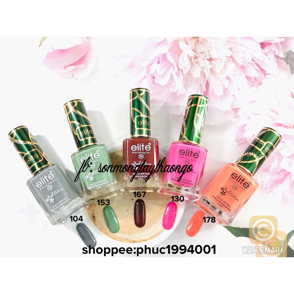 (Hàng mới về)Sơn móng tay gel lạnh cao cấp Elite 16ml (không cần hơ máy)