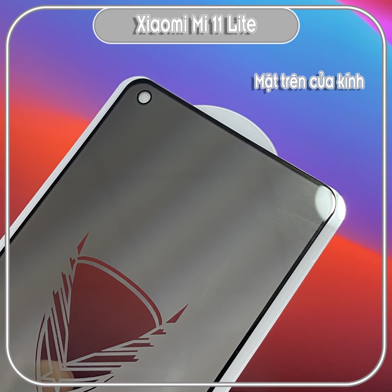 Kính cường lực cho Xiaomi Mi 11 Lite 4G - 5G - NE chống nhìn trộm full viền đen