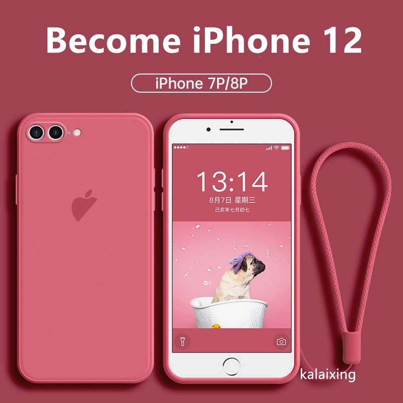 ốp lưng iPhone 8 Plus 7Plus X XR Xs Max 6 6s Plus 11 Pro Max có dây buộc điện thoại di động