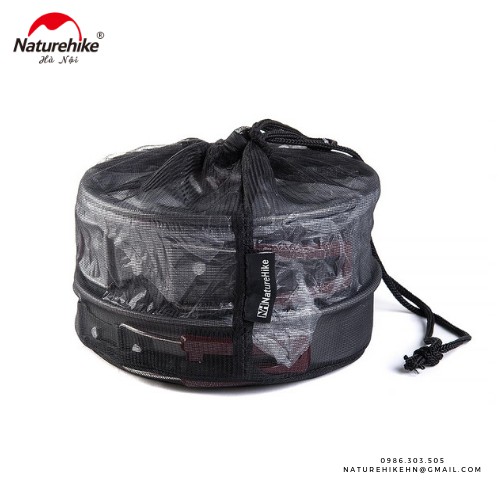 Bộ nồi dã ngoại cao cấp Naturehike (3 món) NH15T203-G [Kèm hình thật SP]