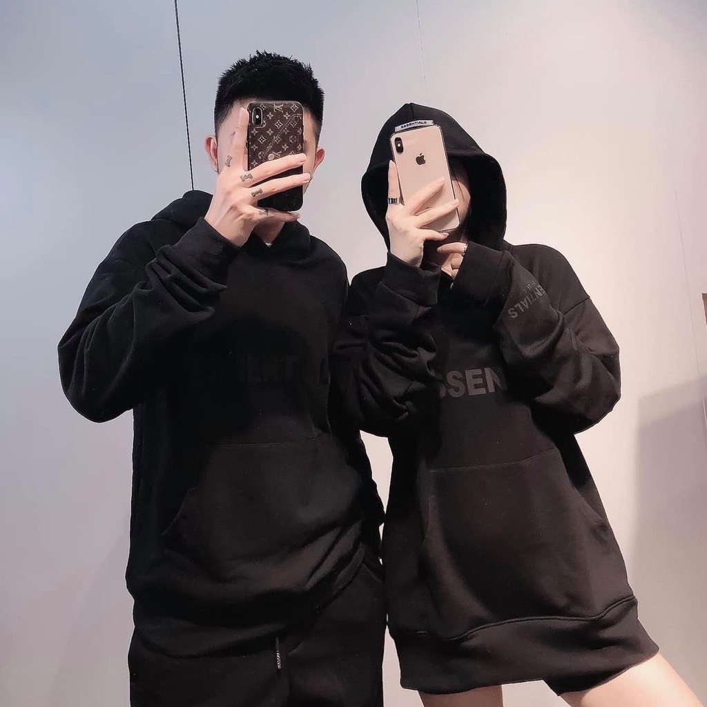 &lt;HÀNG HOT&gt; ÁO HOODIE NỈ NGOẠI NAM NỮ UNISEX FORM RỘNG NÓN 2 LỚP CHẤT BAO DÀY, ĐẸP (essent)