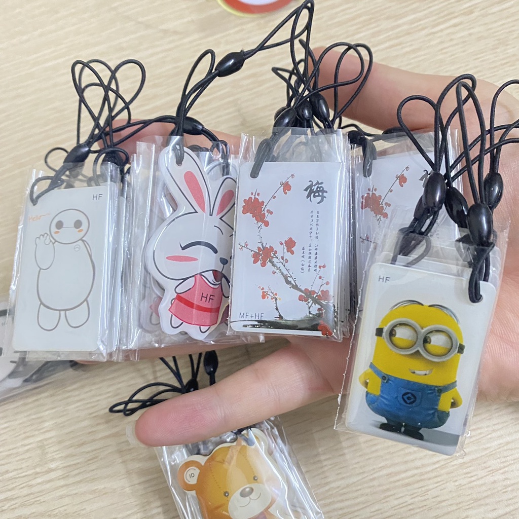 Thẻ Mifare 13,56khz  hình móc treo Kute chuyên dùng sao chép thẻ thang máy