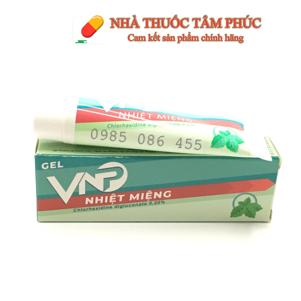 Gel Bôi Nhiệt Miệng VNP ( tuýp 10g) - Giảm nhiệt miệng sau 2 ngày bôi