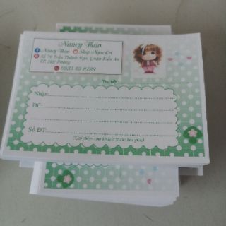 Phiếu giao hàng Nan cy Thảo