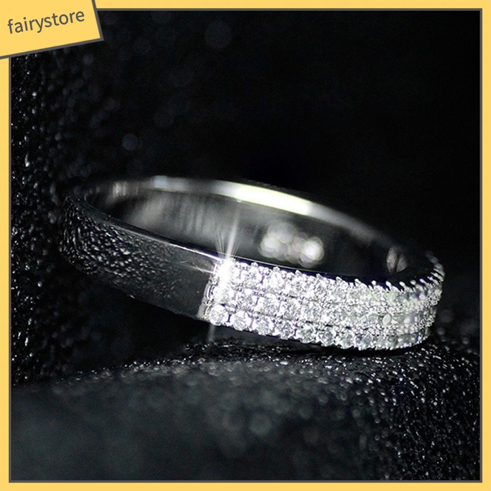 Nhẫn Hợp Kim Đính Đá Kiểu Dáng Sang Trọng