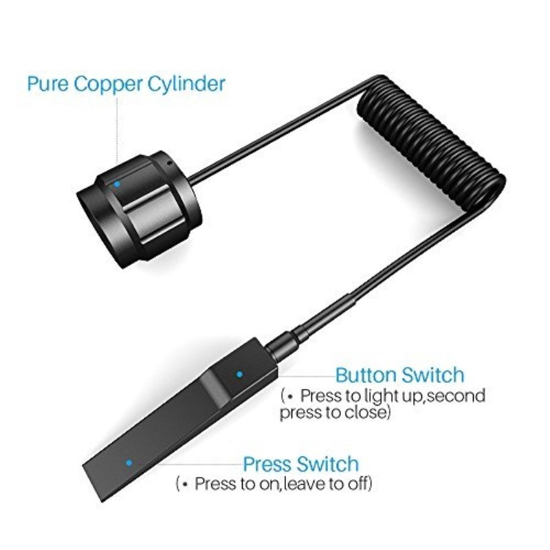 Đèn pin chiến thuật 5000LM LED L2 siêu sáng có thể sạc lại cổng USB không thấm nước pin 18650