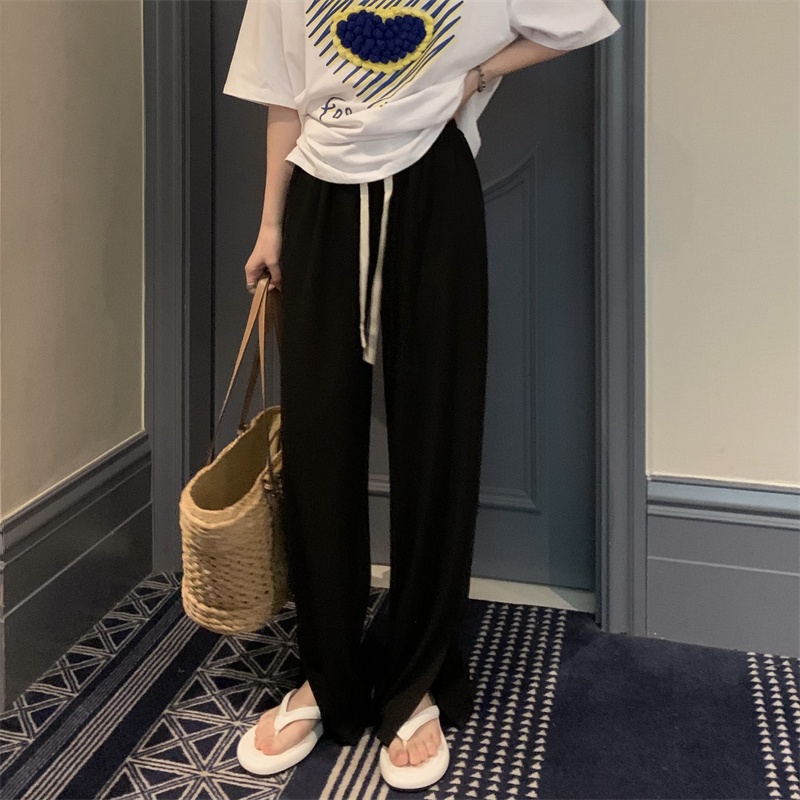 Quần thẳng ZHELIHANGFEI lưng cao ống rộng thời trang dành cho nữ