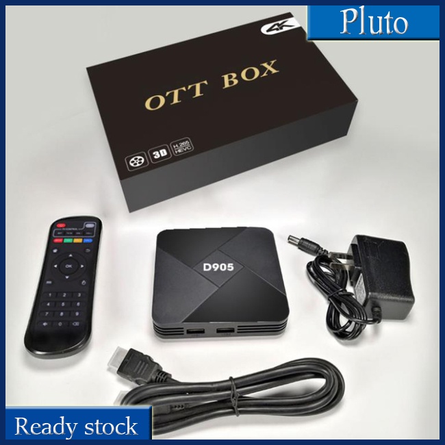 Hộp Trò Chơi Điện Tử Thông Minh D905 4k Amlgic S905 Kết Nối Wifi Tương Thích Với Android Tv Box