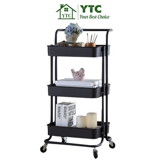 Kệ đa năng , Kệ Bỉm Sữa 3 Tầng Có Bánh Xe Cao Cấp Nhựa ABS