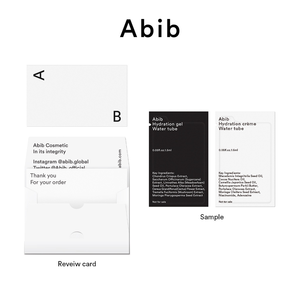 2 Mẫu thử ABIB tuýp nước gel và kem (không bán) | BigBuy360 - bigbuy360.vn