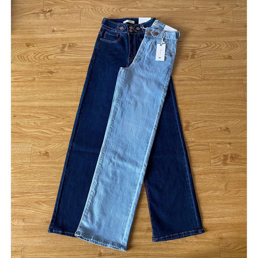 QUẦN JEANS SUÔNG 4 NÚT ZAREEN JEA108 XANH ĐẬM | BigBuy360 - bigbuy360.vn