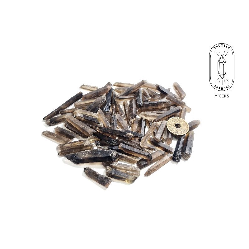 Smoky quartz thô tự nhiên dùng làm trang sức handmade, thanh tẩy bài Tarot, Sưu tầm trưng bày...