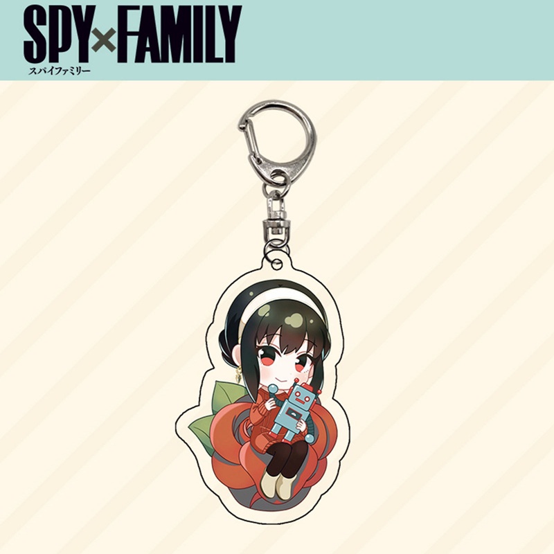 Móc Khóa Acrylic Trong Suốt In Hình Anime Độc Đáo