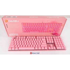 Bàn Phím Cơ DAREU EK810 PINK - Bàn phím màu hồng chính hãng