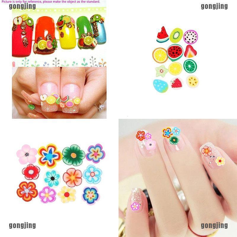 1000 nhãn tự dán móng tay bằng đất sét polyme