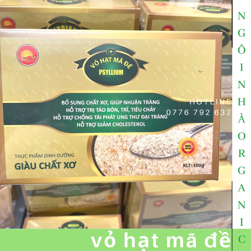 Vỏ hạt mã đề Psyllium (14 gói x 7g)