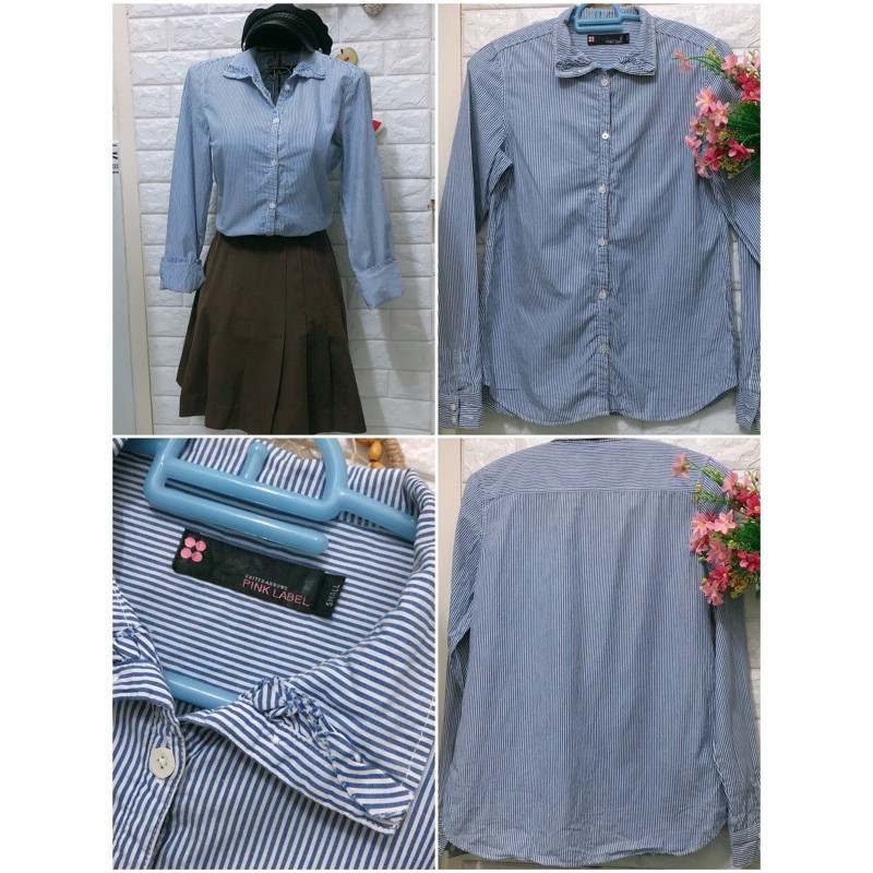Áo sơ mi sọc đẹp gái dưới 60 kg