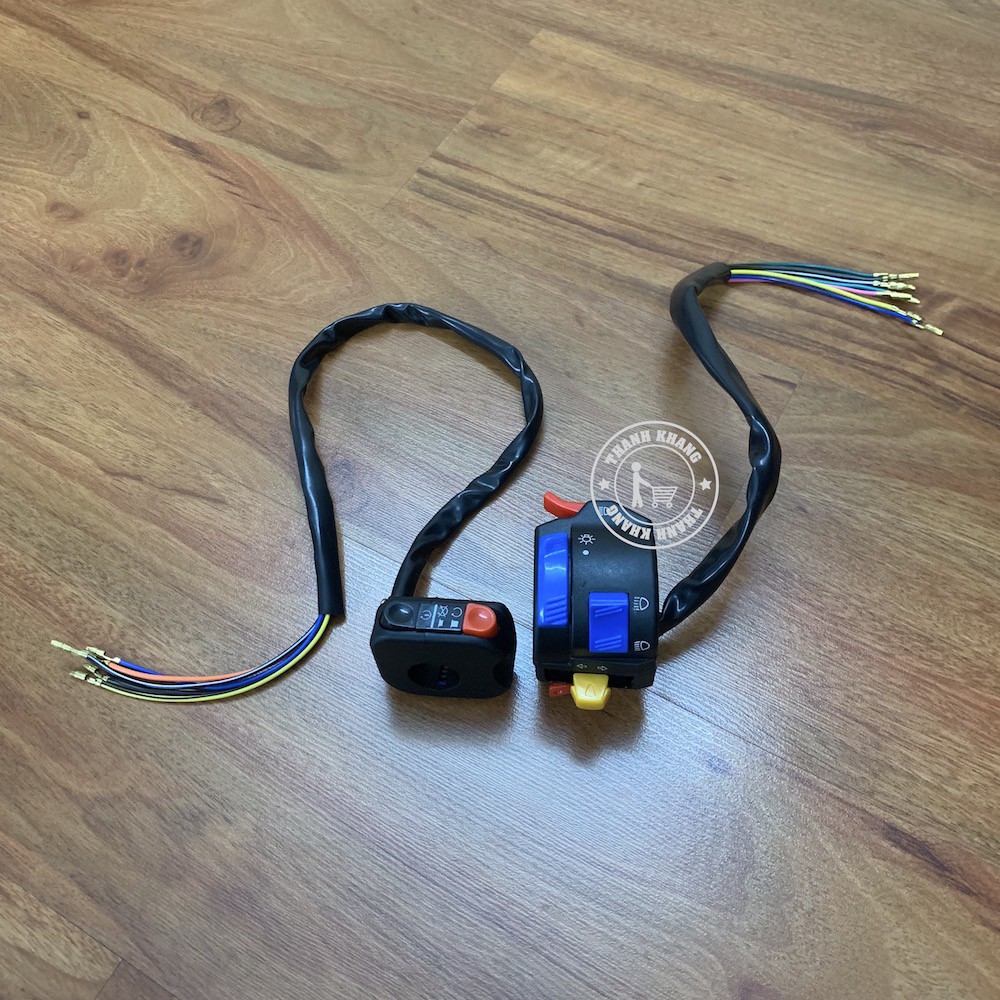 Bộ cùm công tắc Fz trái phải độ chế gắn cho nhiều xe thanh khang 006001810