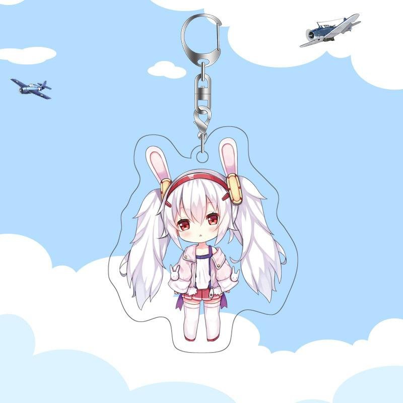 ( Mica trong acrylic) Móc khóa Azur Lane ver cute in hình anime chibi M02
