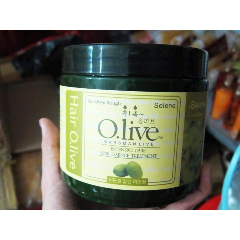 HẤP DẦU DƯỠNG MƯỢT TÓC OLIVE OARSMAN LIVE 750G HÀN QUỐC CHÍNH HÃNG - 5345