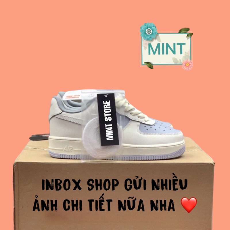 Giày thể thao sneaker foce kem tím pastel