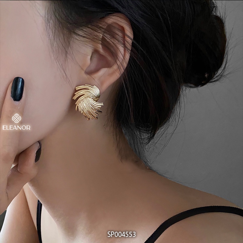 Bông tai nữ chuôi bạc 925 Eleanor Accessories hình độc lạ cá tính phụ kiện trang sức 4553