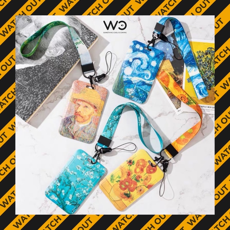 Bộ dây đeo thẻ hoạ tiết Van Gogh | WatchOut