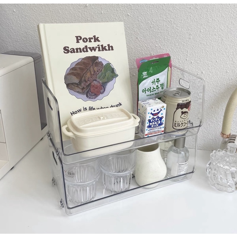 | Có sẵn | Kệ trong suốt tách tầng