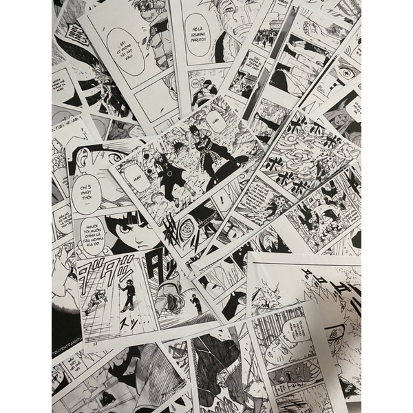 COMBO 50 TỜ có keo dán MANGA WALL