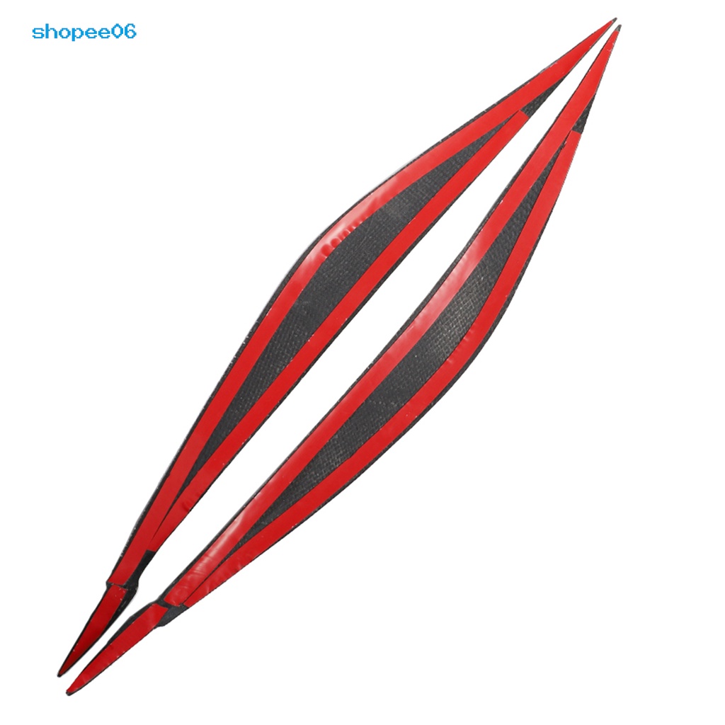 Set 2 Miếng Dán Viền Đèn Pha Bằng Sợi Carbon Cho Xe Hơi BMW E71 X6 2008-2014