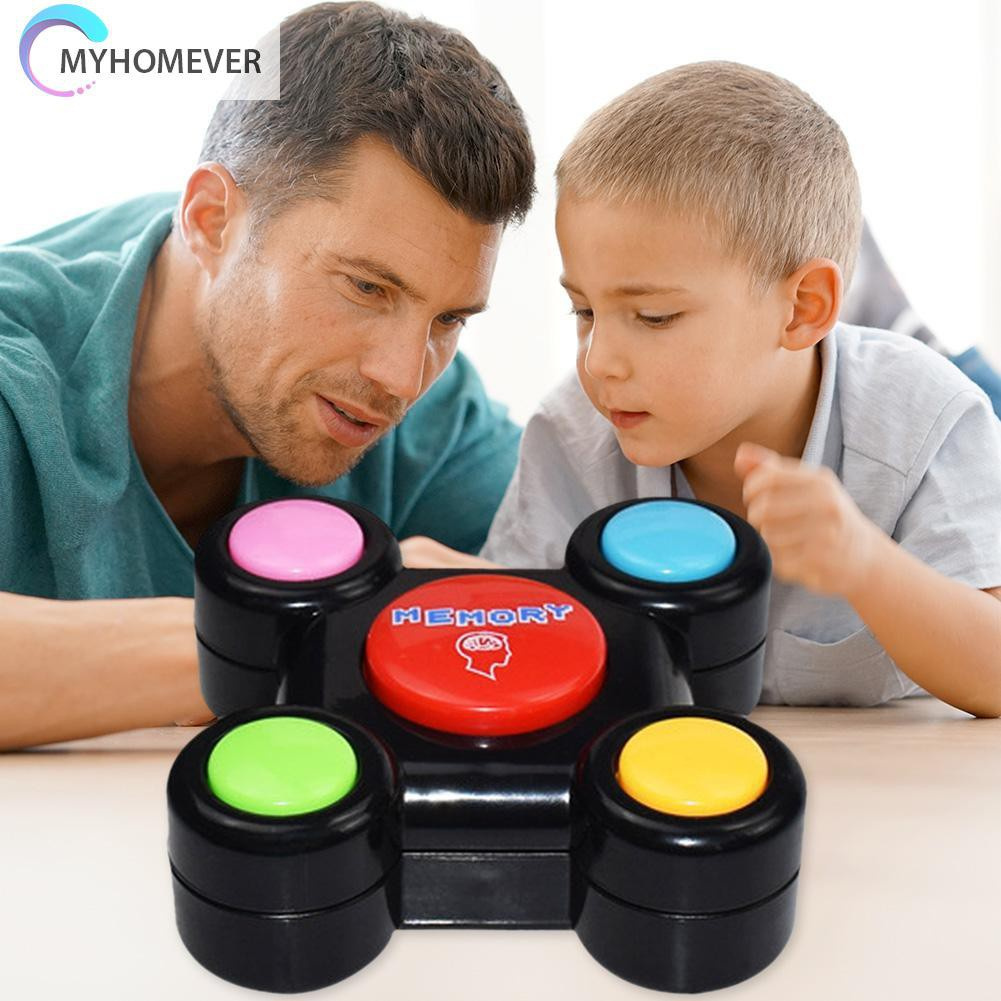 Máy chơi trò chơi điều khiển điện tử nhấn giúp rèn luyện trí nhớ tăng tương tác có đèn nháy