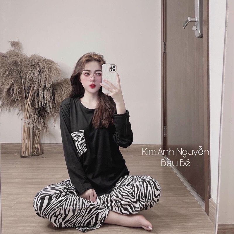 Bộ thun hình dài tay quảng châu