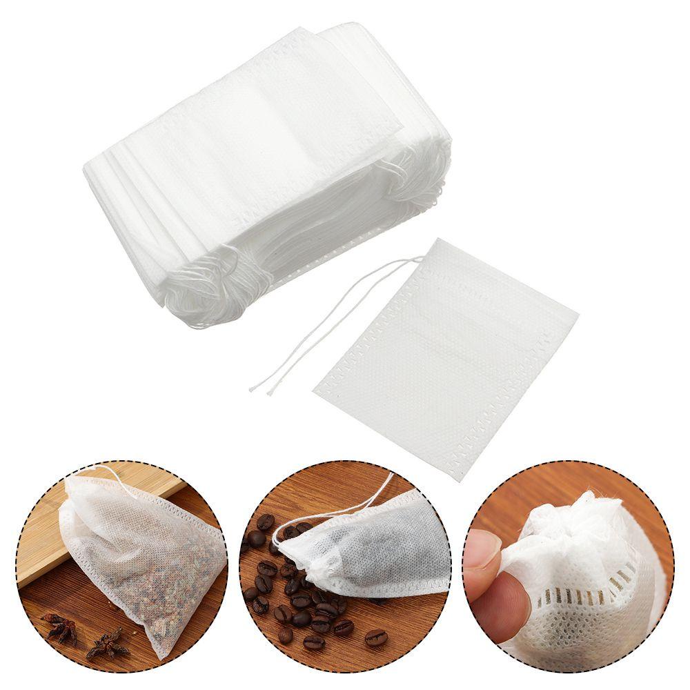 Set 100 Túi Lọc Trà Cà Phê Dây Rút Không Tẩy Trắng DAPHS Dùng Một Lần