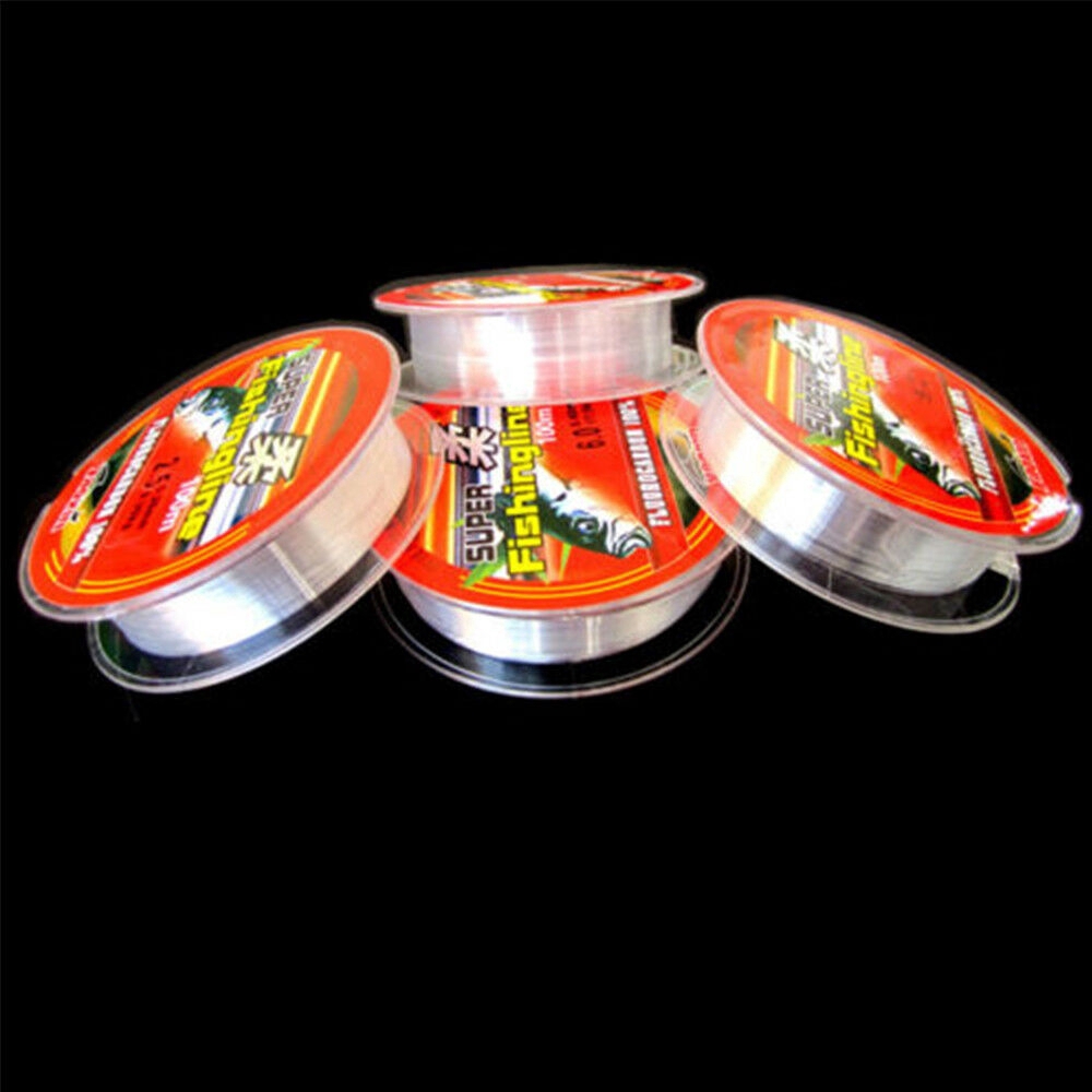 Dây lưỡi câu sợi nylon Fluorocarbon siêu chắc chắn 100% 0.4-8LB 100m