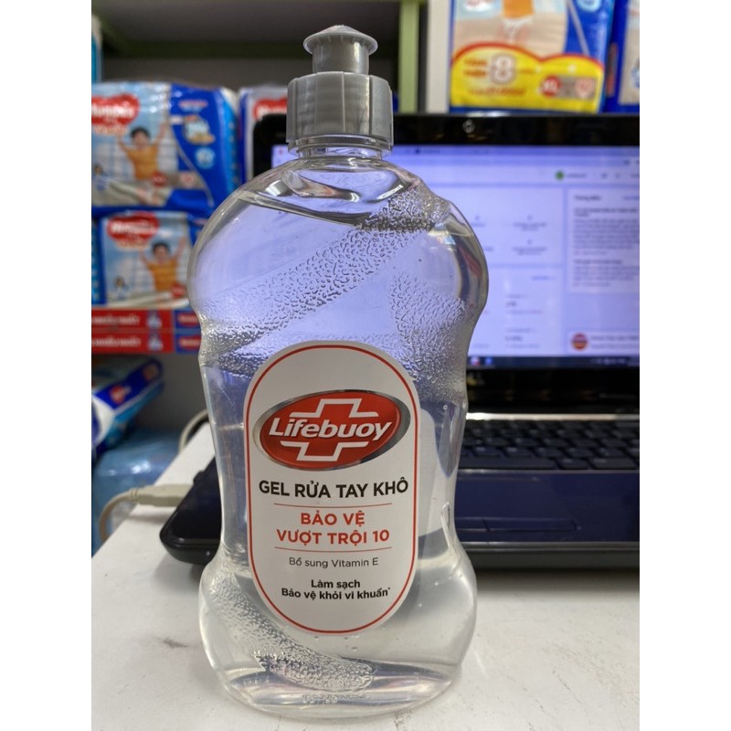 (Chai 500ml) Nước rửa tay khô diệt khuẩn Lifebuoy chai 500ml