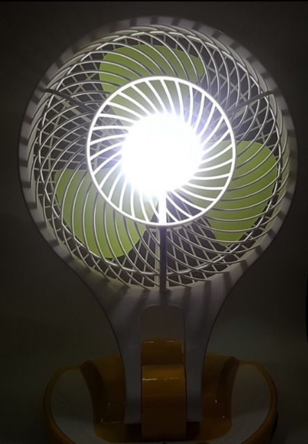 Quạt Sạc Tích Điện Có Đèn Mini Fan JR-5580