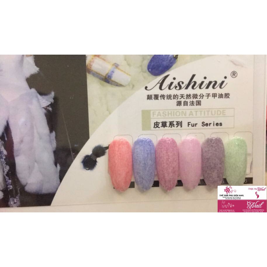 Sét Sơn Gel Lông Aishini Màu Sắc Đẹp Nhẹ Nhàng và Nữ Tính