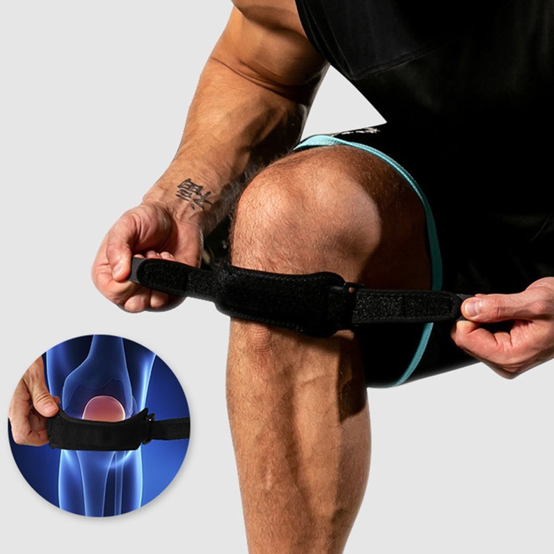 Qq * Đai Quấn Bảo Vệ Đầu Gối Có Thể Điều Chỉnh Hỗ Trợ Giảm Đau Dùng Khi Chạy Bộ / Cầu Thang / Thể Hình