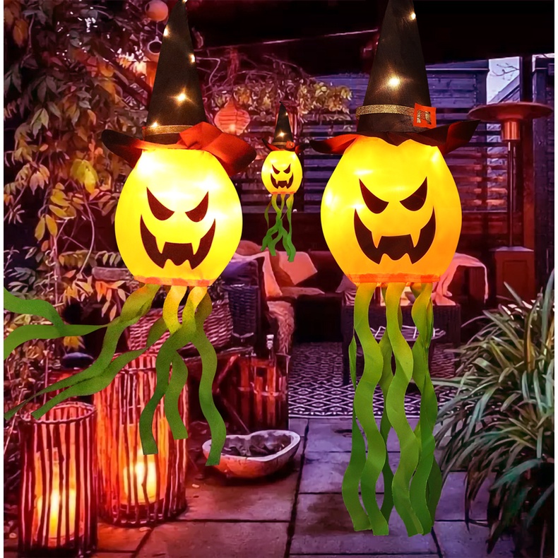 [Mới] Đèn Lồng Dạ Quang Treo Trang Trí Tiệc / Halloween Nhiều Chế Độ Sáng Tạo DIY