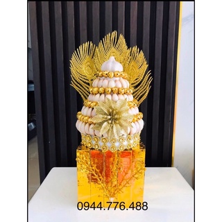 Tháp tỏi thờ cúng ban Thần tài🙏🙏🙏
