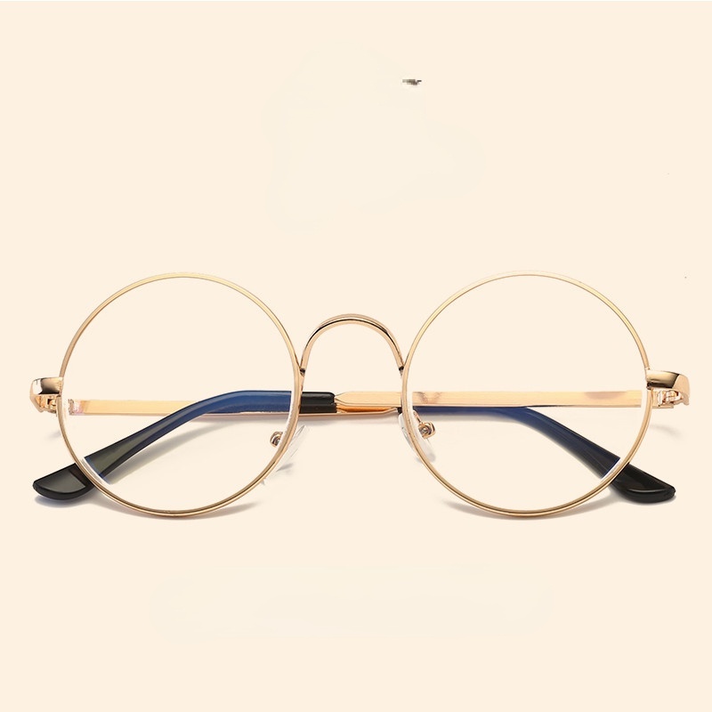 Mắt Kính Gọng Tròn Lớn - 100~400 Bằng Kim Loại Chống Bức Xạ