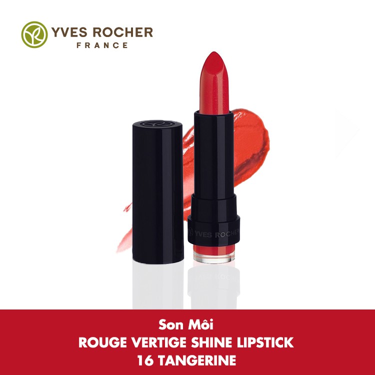 Son Môi Yves Rocher Rouge Vertige Brilliant Shine Lipstick 16 Tangerine 3.7g