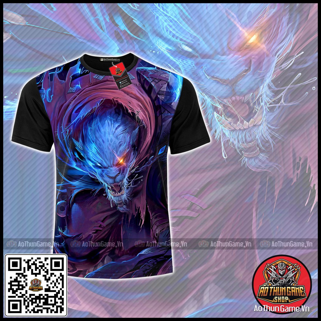 ☘️ Áo liên minh huyền thoại Rengar Thợ Săn Bóng Đêm (3D Đen) Áo đấu Game Tốc Chiến LMHT LoL ☘️ (Shop AoThunGameVn)