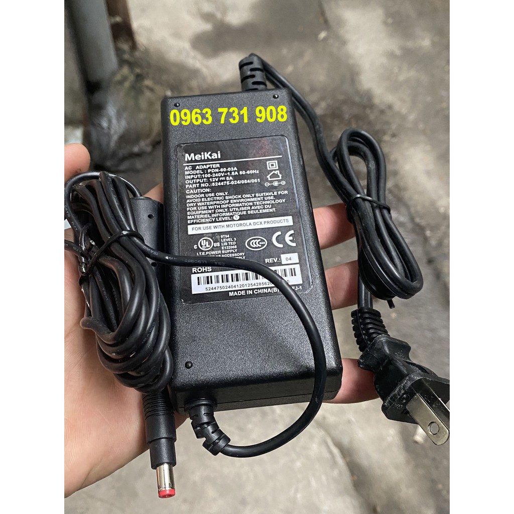 Adater nguồn MeKai 12V-5A model PDN-60-03A