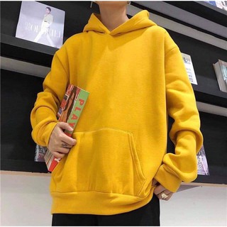 Áo khoác hoodie màu vàng, unisex, đủ size