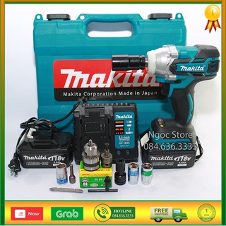 Máy siết ốc bulong makita 118v không chổi than pin 10 cell