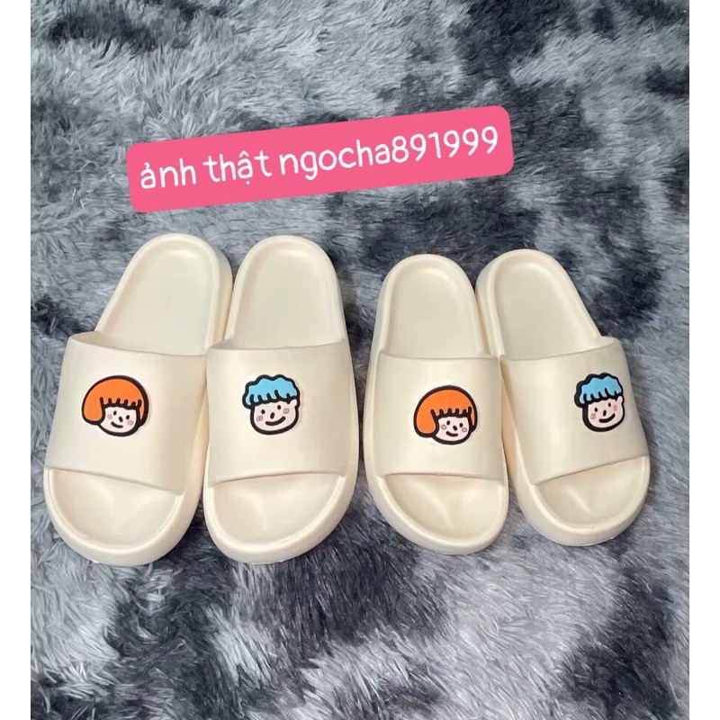 Dép bánh mì,dép quai ngang nam nữ hình boy/girl Hót Trend