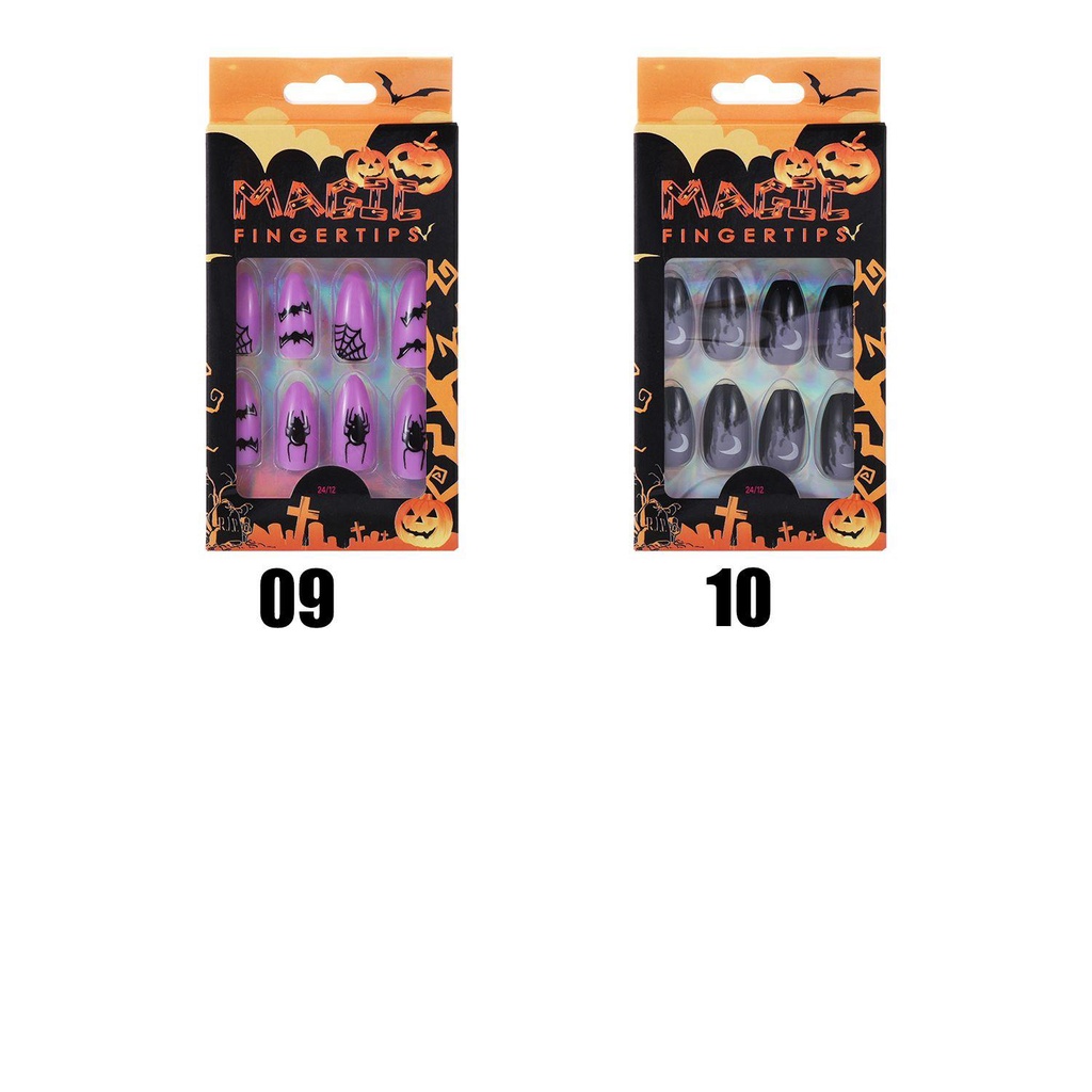 ESPO Hộp 24 Móng Tay Giả Hóa Trang Halloween