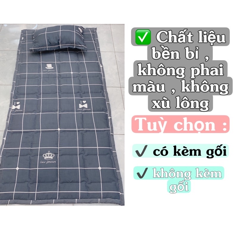 Nệm du lịch, đệm ngủ trưa văn phòng gấp gọn tiện lợi size 90x190cm nhỏ gọn dễ dàng mang đi