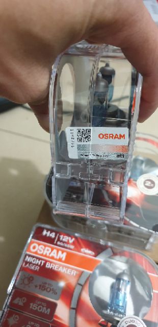 Bộ 2 bóng đèn chân H4 osram tăng sáng 150% sản xuất tại Đức